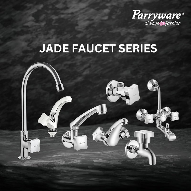 Parryware Jade Angle Valve for bathrooms Pack of 2 TwinLever Deck Mounted Chrome Finish Honeycomb Type Aerator G0253A1 - Image 3