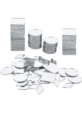 120 Pcs Small Mirrors for Crafts, 3 Shapes Mirror Pieces for Crafts, Square Diamond Round Craft Mirror DIY Mirror Mosaic Tiles for Disco Ball Lamp Framing Decoration - pzsku/Z89C57A6CEDB43B863035Z/45/1747171421/711c6dcc-bef1-476e-9233-6c9f33a122be