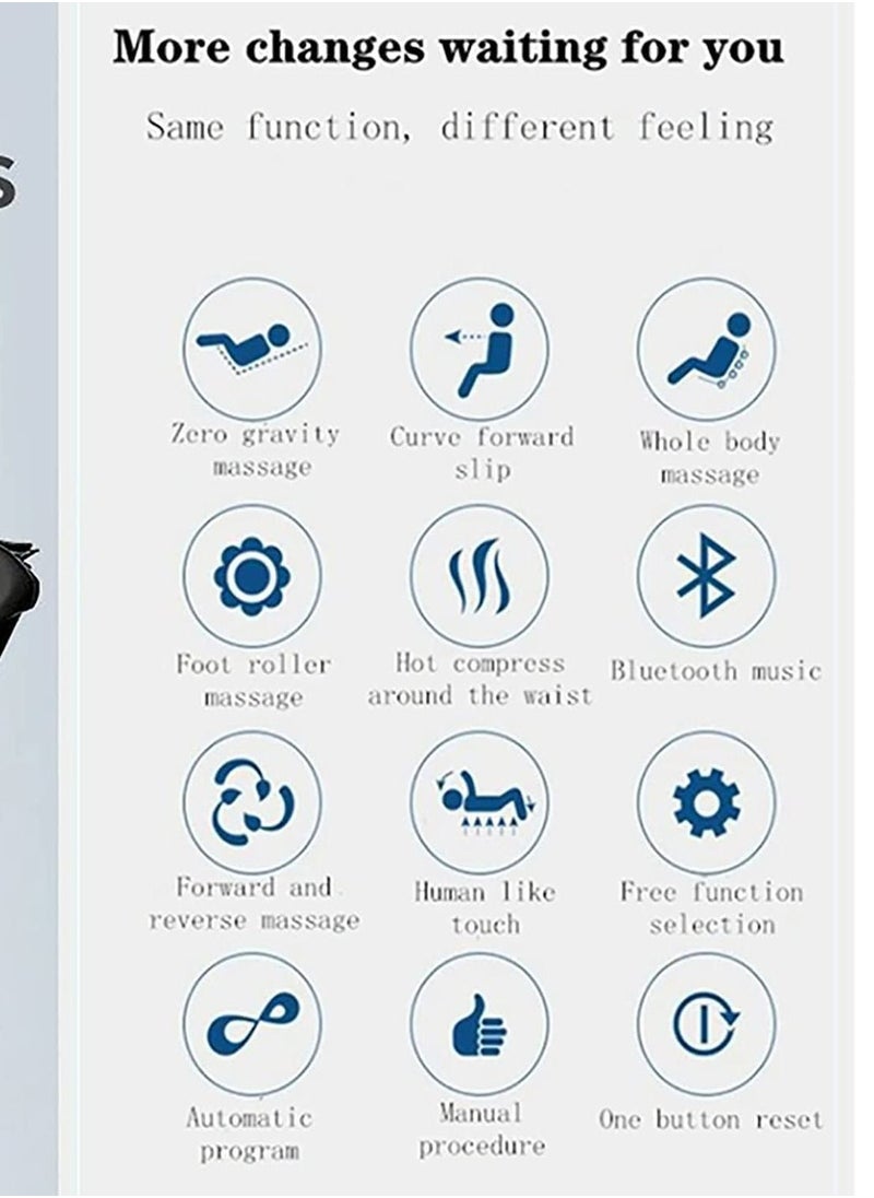AWD Massage Chair for Full Body Massaging, 5 AUTO Programs, Wireless Music, Zero Gravity for prefect rest.  - Image 3