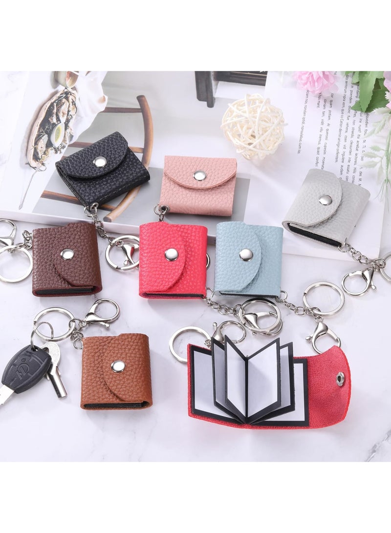 Luckam Brown Mini Photo Keychain with DIY Mini Photo Album, Personalized Picture Key Chain for Family, Customizable Portable Photo Holder, Ideal Gift for Loved Ones, Travel, Home, and Everyday Use (Brown) - Image 5