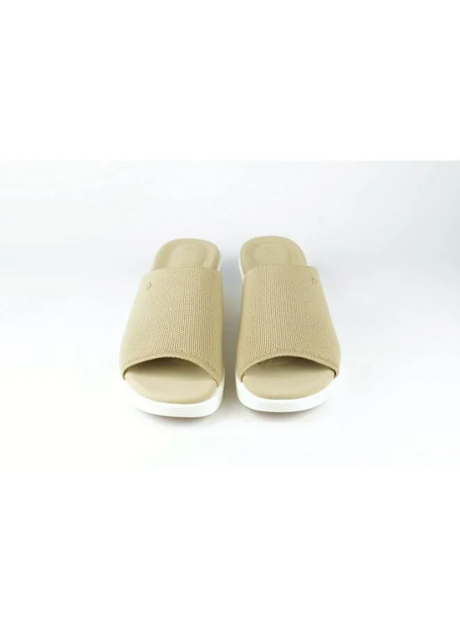Zayna Beige 221-354 Zayna Women's Knit Wedge Slide 24ABT545 Beige for Women | Best Price UAE