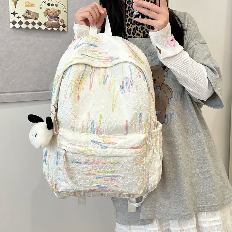 Stylish Soft Girl Backpack - Cute Ins Mini School Bag for Spring Outings - Image 5