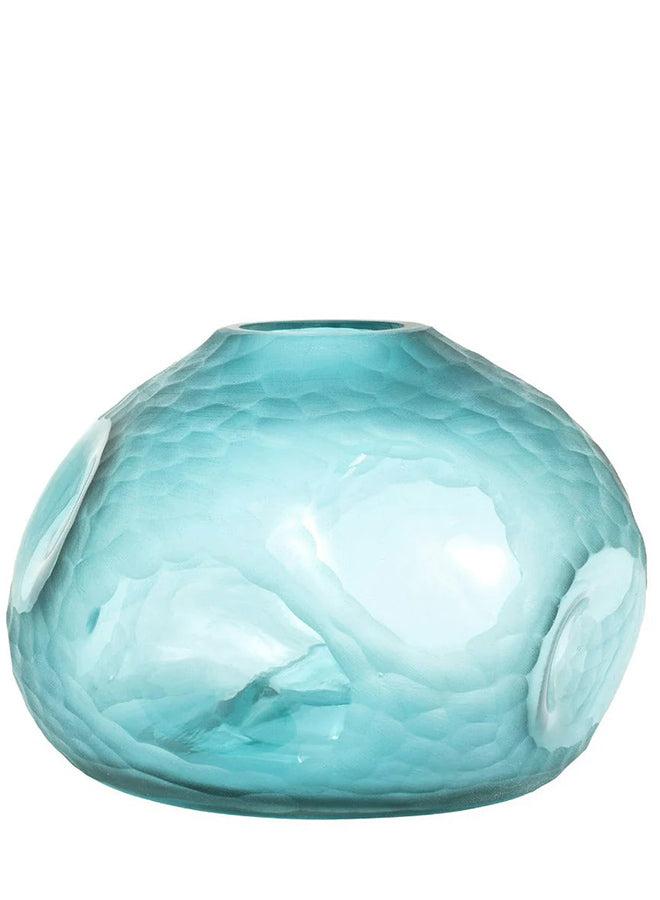 KNOT HOME Tiffany Storms II Decorative Glass Vase Knot Home Designer Accessory for Bedroom Living Dining Room Office Area Décor  - Image 2