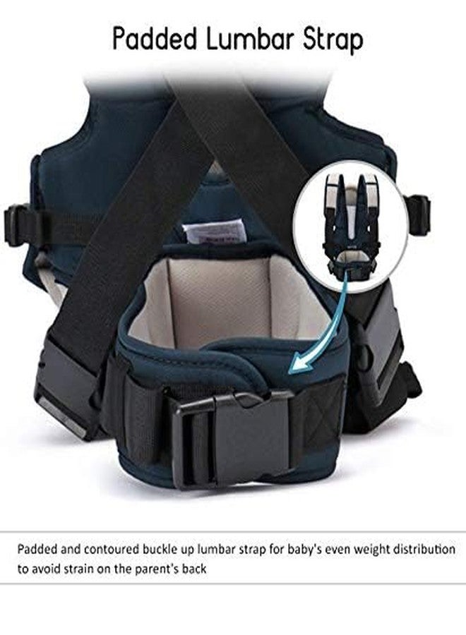Fruhrer Baby Carrier with Hip Seat|Multi Way| Ergonomic Baby Carrier for Travel | Child Safety Strip/Baby Sling Carrier Bag/Baby Back Carrier Bag| - Image 3