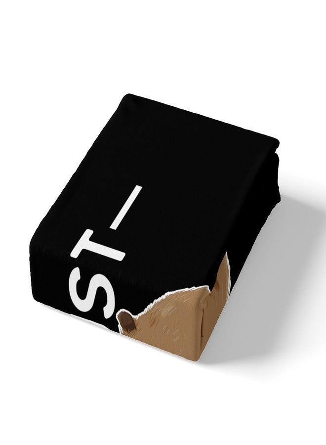 Castle Fairy Funny Capybaras Bedding Set,Cute Capybara Comforter Cover Set for Teens Women Room Decor,Wild Animals Duvet Cover Breathable Black and White Bedspread Cover Full Size(No Comforter) - Image 4