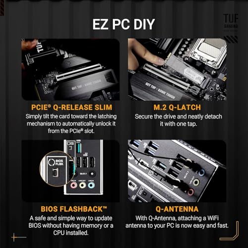 MICRO CENTER AMD Ryzen 9 9950X3D CPU Processor with ASUS TUF Gaming X870E-PLUS WIFI7 ATX Motherboard (DDR5, PCIe 5.0 x16, 4X M.2 Slots, WiFi 7, 2 x Type-C USB4) - Image 5