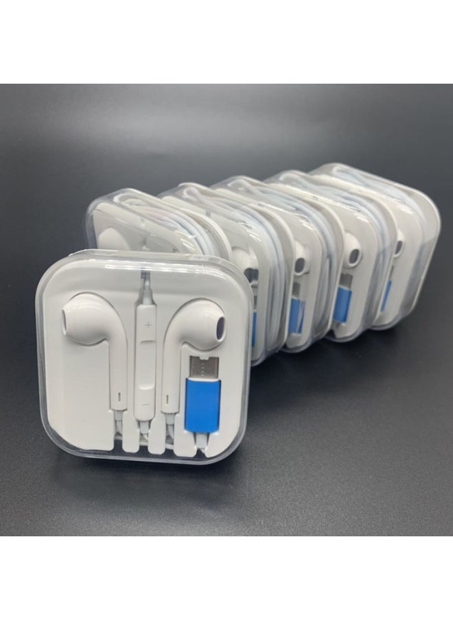 Generic - Type-C Headset Is Suitable For Apple 7/8/Xs Headset In-ear Talkable Wire Control I7i8 Bluetooth Version-Color:Apple 5 Generation Bare Wire (bag) - Image 1