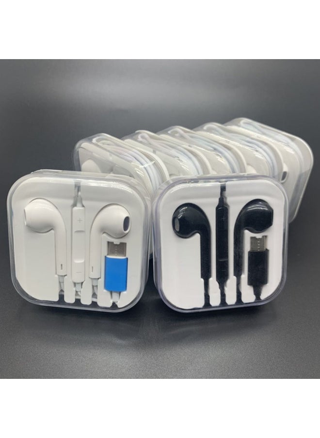 Generic - Type-C Headset Is Suitable For Apple 7/8/Xs Headset In-ear Talkable Wire Control I7i8 Bluetooth Version-Color:Apple 5 Generation Bare Wire (bag) - Image 1