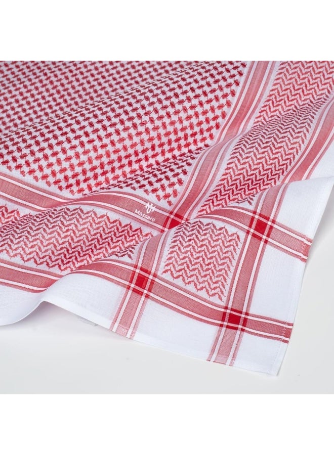 شماغ مسارو احمر فاتح كلاسيك الجديد - Image 5