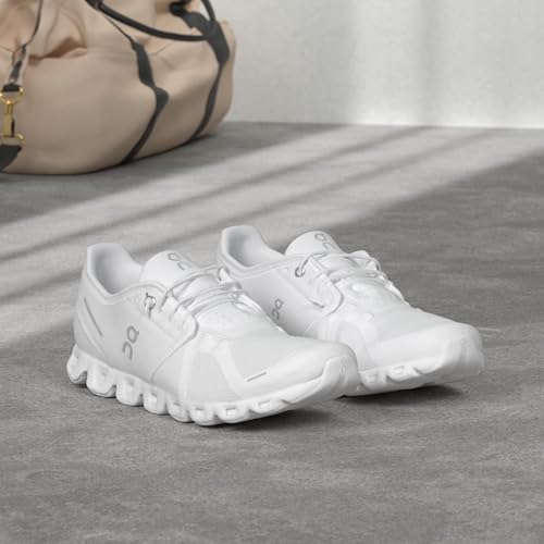 On Men's Cloud 5 Sneakers, All White, 8 - Image 2
