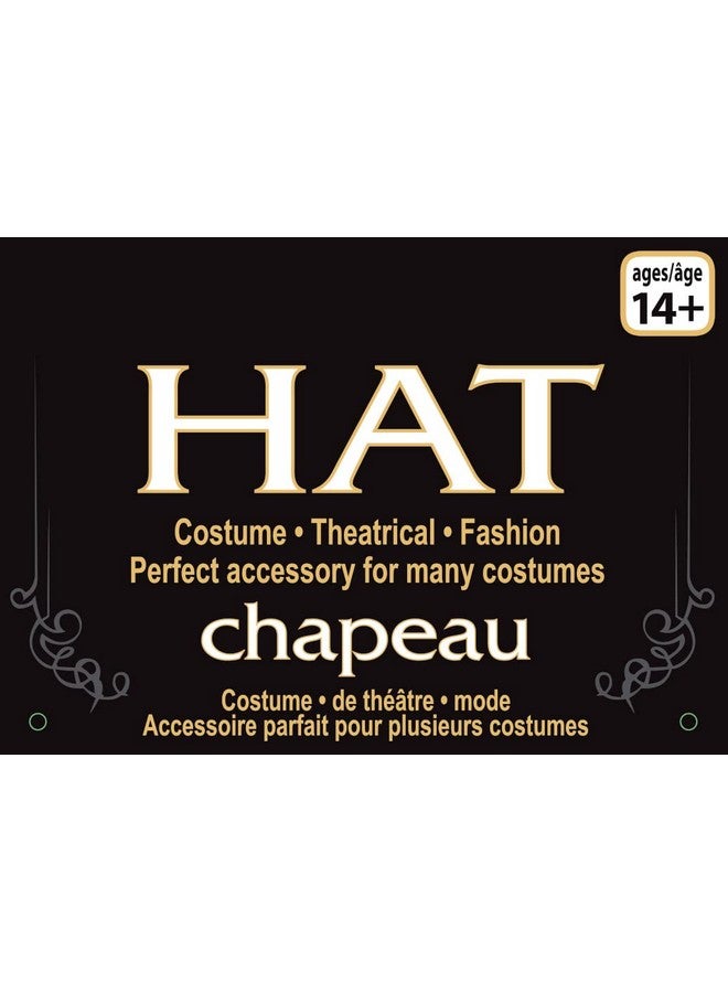 Rubies Forum Novelties womens Deluxe Tricorn Pirate Hat Costume Accessory, Black, One Size US - Image 2