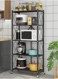 Generic 5-Tire Scratch-Resistant Storage Rack Black 