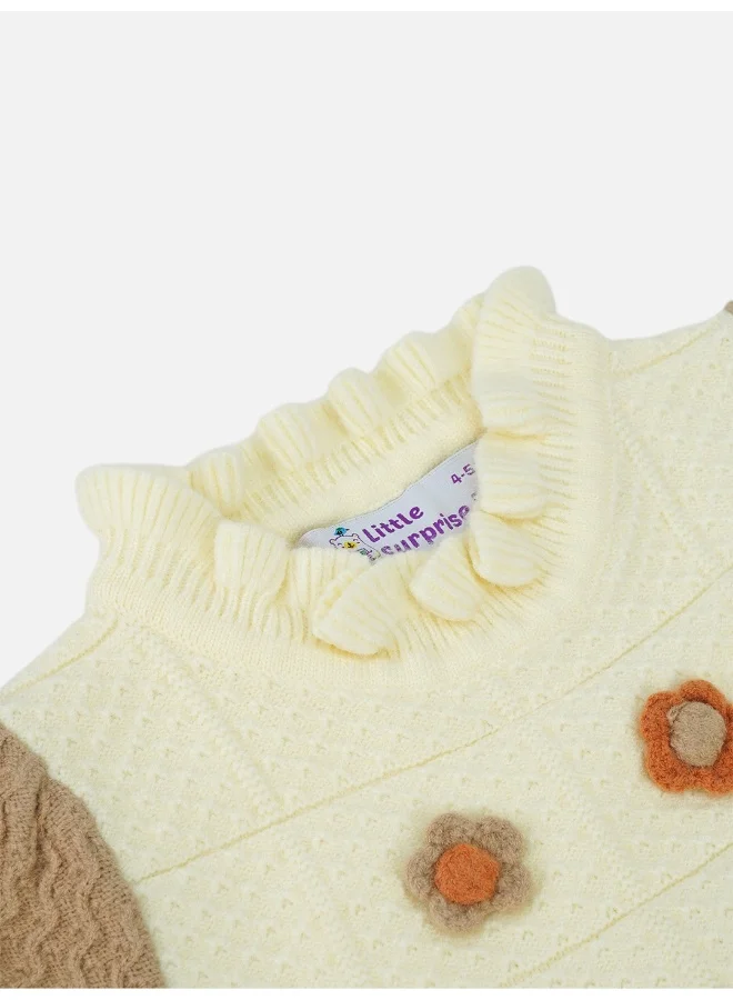 LITTLE SURPRISE BOX Knit Flower Dress