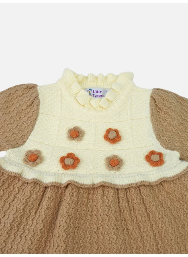 LITTLE SURPRISE BOX Knit Flower Dress