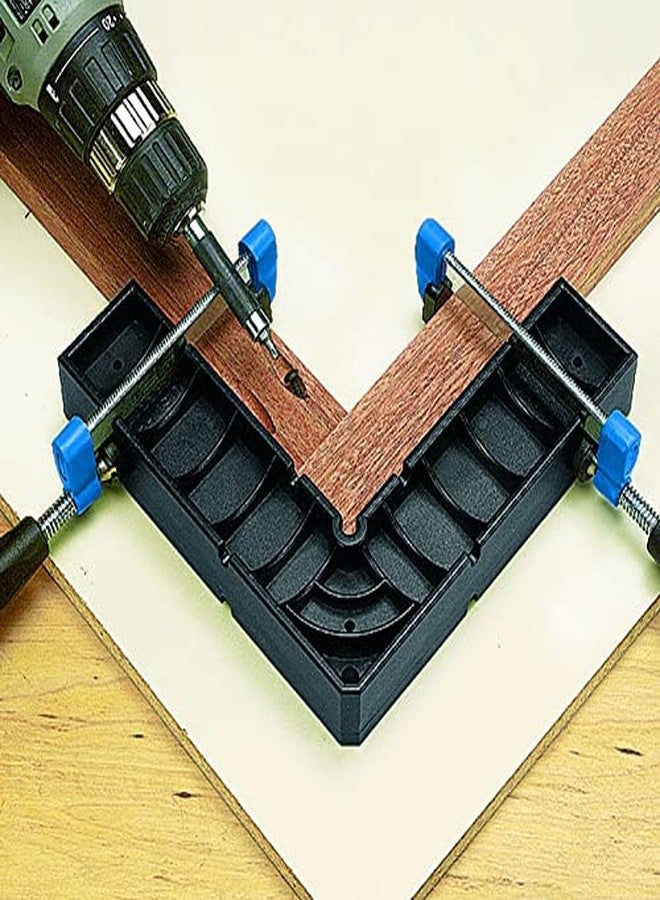 روكلر مشبك - أداة تجميع مربعة - مشبك مربع من البولي كربونات بزاوية 90 درجة لتثبيت الأجزاء أثناء التثبيت، والغراء حتى يجف - مشبك مثالي بزاوية قائمة 90 درجة لجميع مهام النجارة - Image 4