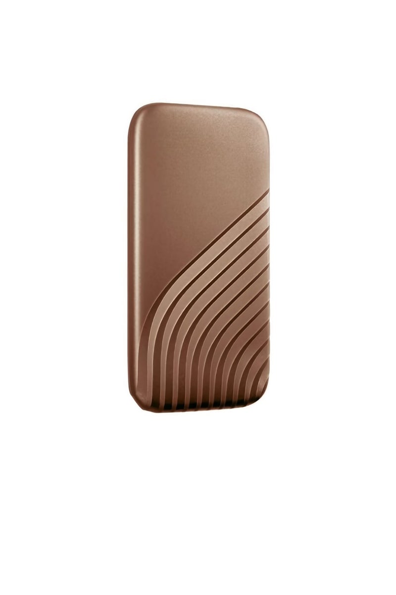 Portable SSD, Portable External Solid State Drive, Sturdy And Blazing Fast Data Storage Drive, Password Protection Backup Drive With Hardware Encryption, (1pc, Golden, 1TB) - Image 1