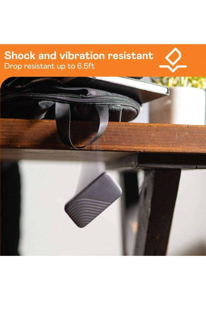 Portable SSD, Portable External Solid State Drive, Sturdy And Blazing Fast Data Storage Drive, Password Protection Backup Drive With Hardware Encryption, (1pc, Golden, 1TB) - Image 2