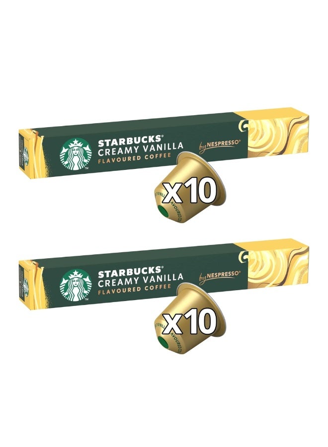 Starbucks Nespresso Vanilla Creamy Espresso Coffee Pods  (Pack of 20 Capsules) - Image 1