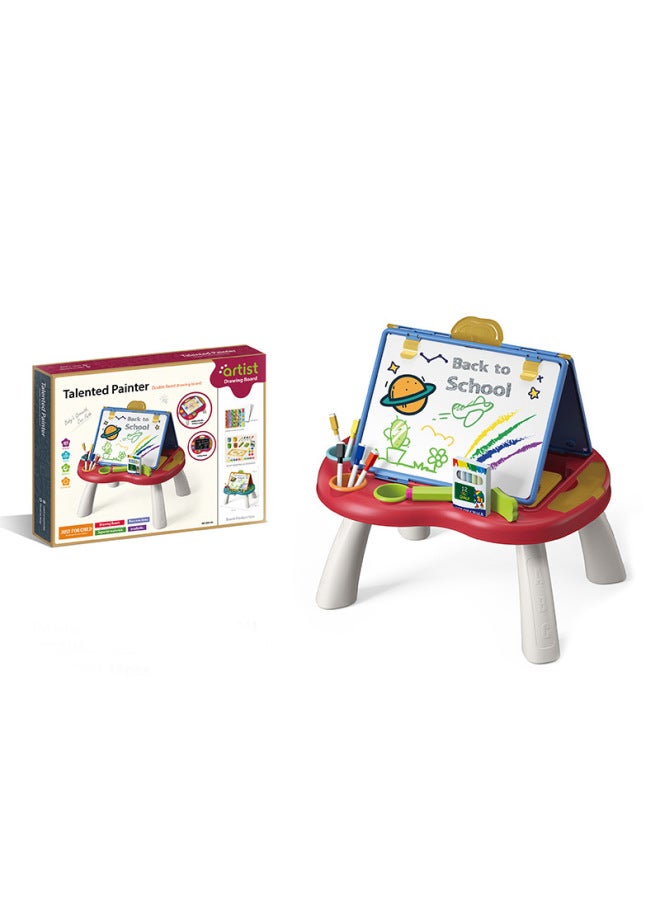 Customized Double-sided Magnetic Painting Whiteboard Chessboard Toy Processing Children's Early Education Portable Double-sided Painted Blackboard OEM-Color:050-34  - Image 1