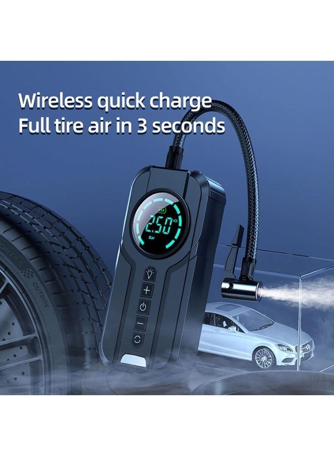 Portable Emergency Battery Operator for Cars with Built-in Air Blower – Digital LED Display, Type-C Fast Charging, Auto Blower Stop, LED Emergency Lighting – Latest Version - Image 5