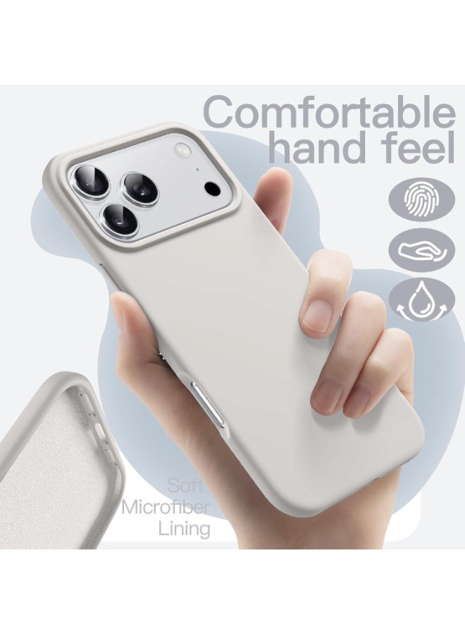 ACLIX iPhone 17 Pro Case Liquid Soft Silicone iPhone 17 Pro Cover Anti Scratch with Inside Microfiber Lining Shockproof Protective Phone Case for iPhone 17 Pro 6.3 inch - Image 4