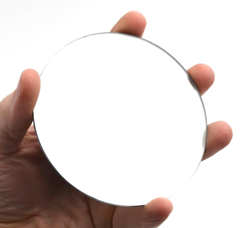 EISCO Concave Mirror - 4" Dia, 150mm Focal Length - 3mm Thick - Glass Labs - Image 3