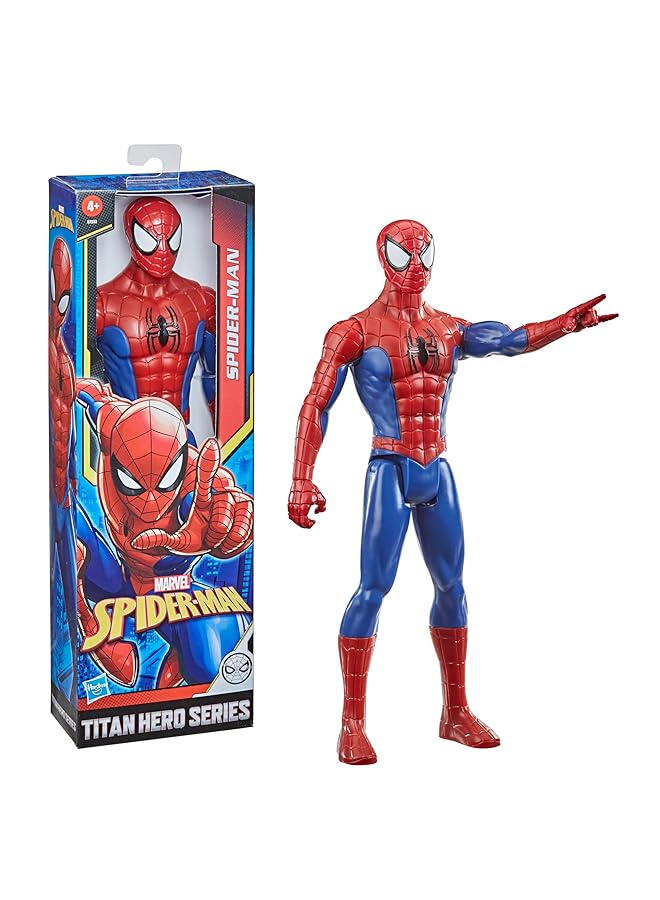 مارفل لعبة مجسم شخصية سبايدر مان تايتان هيرو سيريز بمقياس 12 بوصة مع منفذ تايتان هيرو إف إكس - Image 2