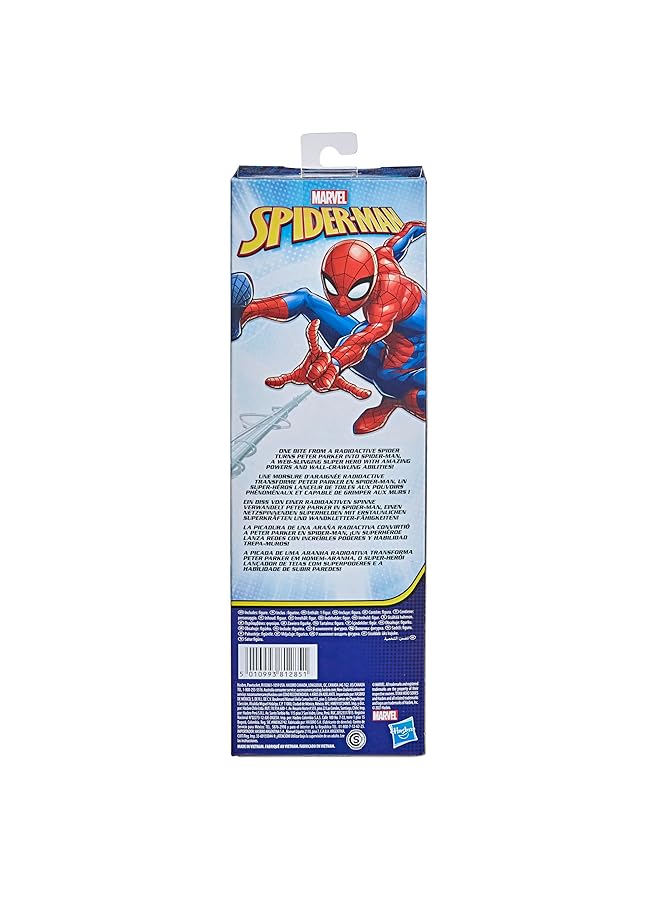 مارفل لعبة مجسم شخصية سبايدر مان تايتان هيرو سيريز بمقياس 12 بوصة مع منفذ تايتان هيرو إف إكس - Image 4