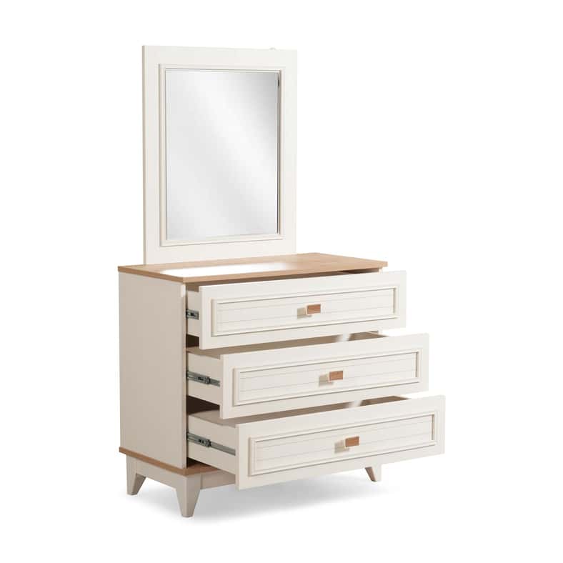 Pan Home SEDIR KIDS DRESSER 3 DRAWERS WITH MIRROR - CREAM - Image 5