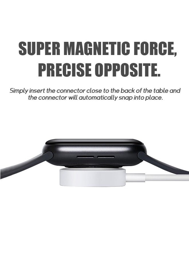 Beyond Iwatch Magnetic Wireless Charger, 2 in 1 Fast Charger Cord 5W, Compatible With Apple Watch Series 8 7 6 5 4 3 2 1 Magnetic Fast Charger Cord  - Image 3