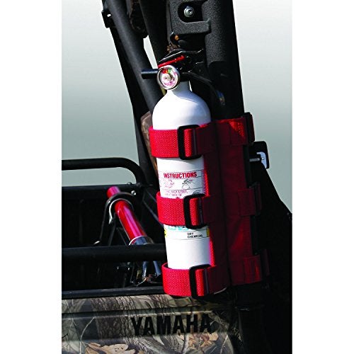 Rugged Ridge Fire Extinguisher Holder | Nylon, Red | 63305.20 | Fits zNONE - Image 1