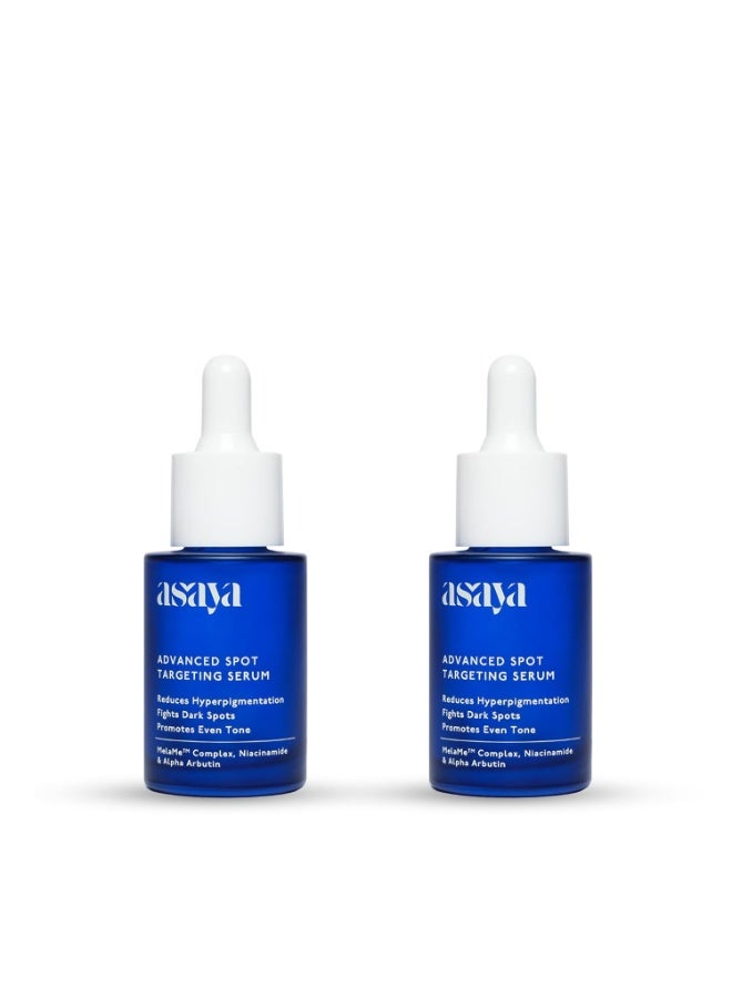 Asaya Advanced Spot Targeting Serum with MelaMe Complex, 5% Niacinamide & 2% Alpha Arbutin | Pigmentation Serum for Dark Spots, Uneven Tone & Radiant Skin | 30ML (Pack of 2) - Image 1