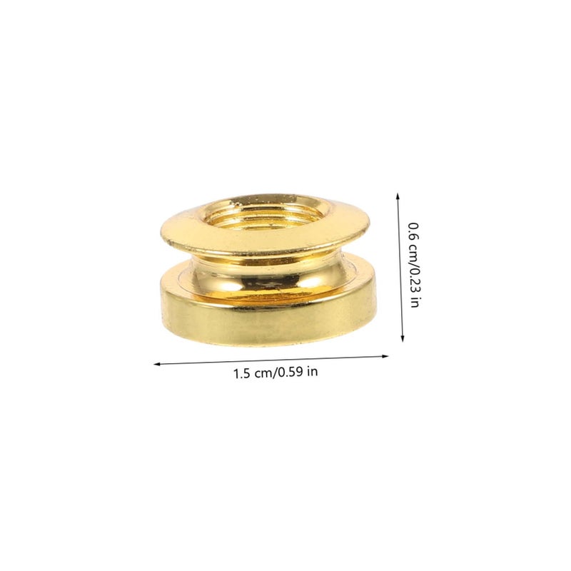Durable Acoustic Guitar Strap Button Thread End Pin Cap for Electric Bass Classical Guitars - Image 3