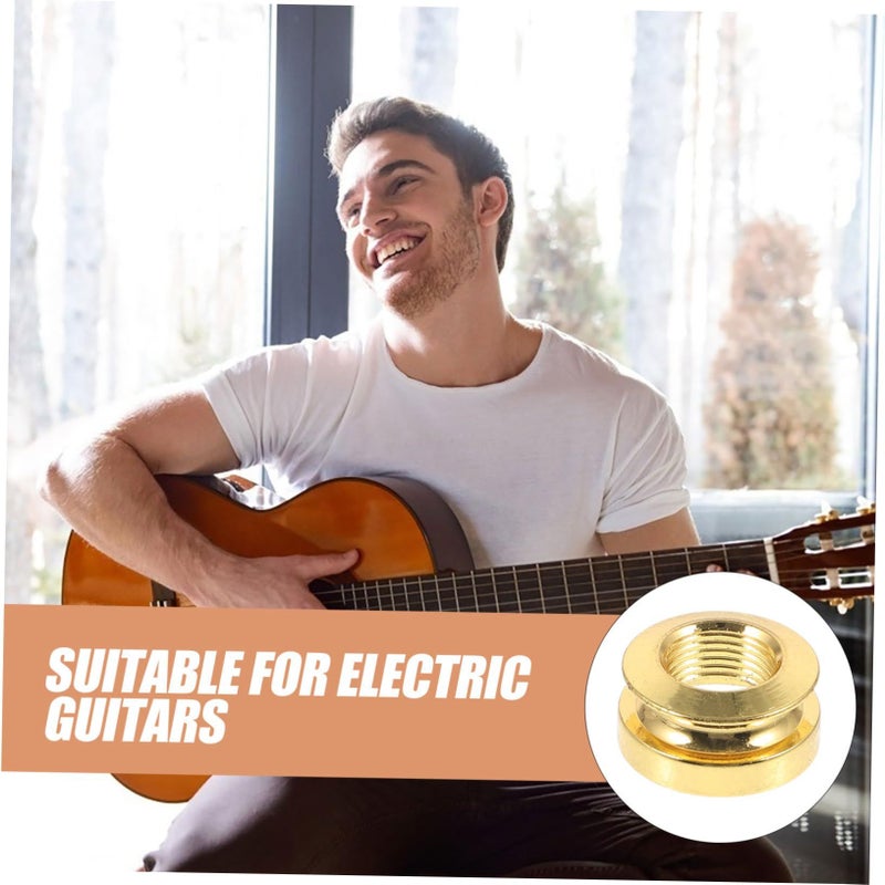 Durable Acoustic Guitar Strap Button Thread End Pin Cap for Electric Bass Classical Guitars - Image 4