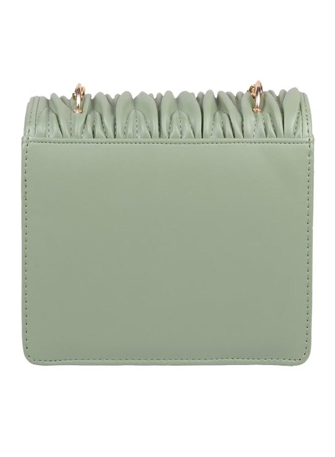 Metro Women Green Flap Over Sling (66-22) - Image 4