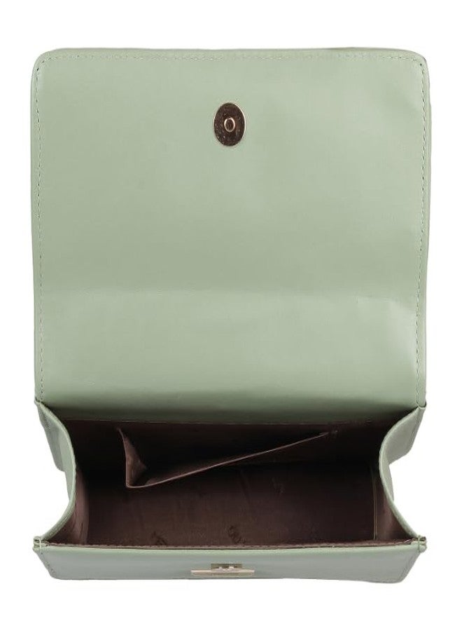 Metro Women Green Flap Over Sling (66-22) - Image 3