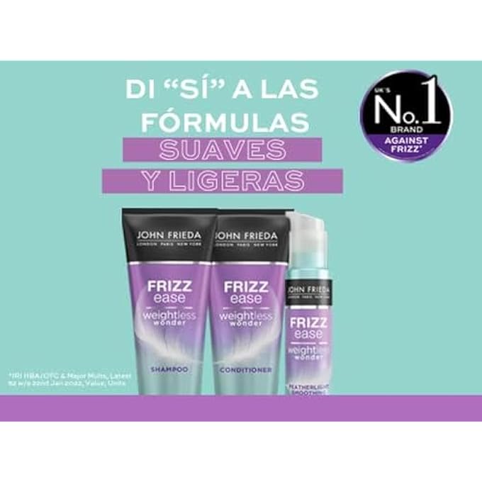 John Frieda WEIGHTLESS WONDER CONDITIONER FOR FRIZZY, FINE HAIR WITH ALOE WATER, 250 ML - Image 2