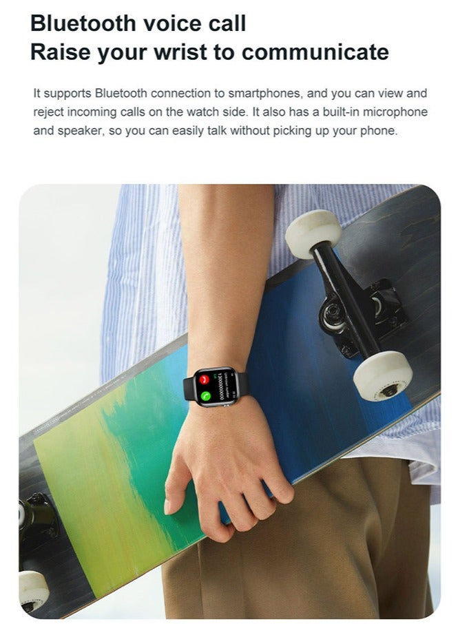 Smart Watches for Women Men, 2.15" HD Smartwatch with Multiple Sports Modes, IP67 Waterproof, Bluetooth Call Sleep Monitor,Silver - Image 3