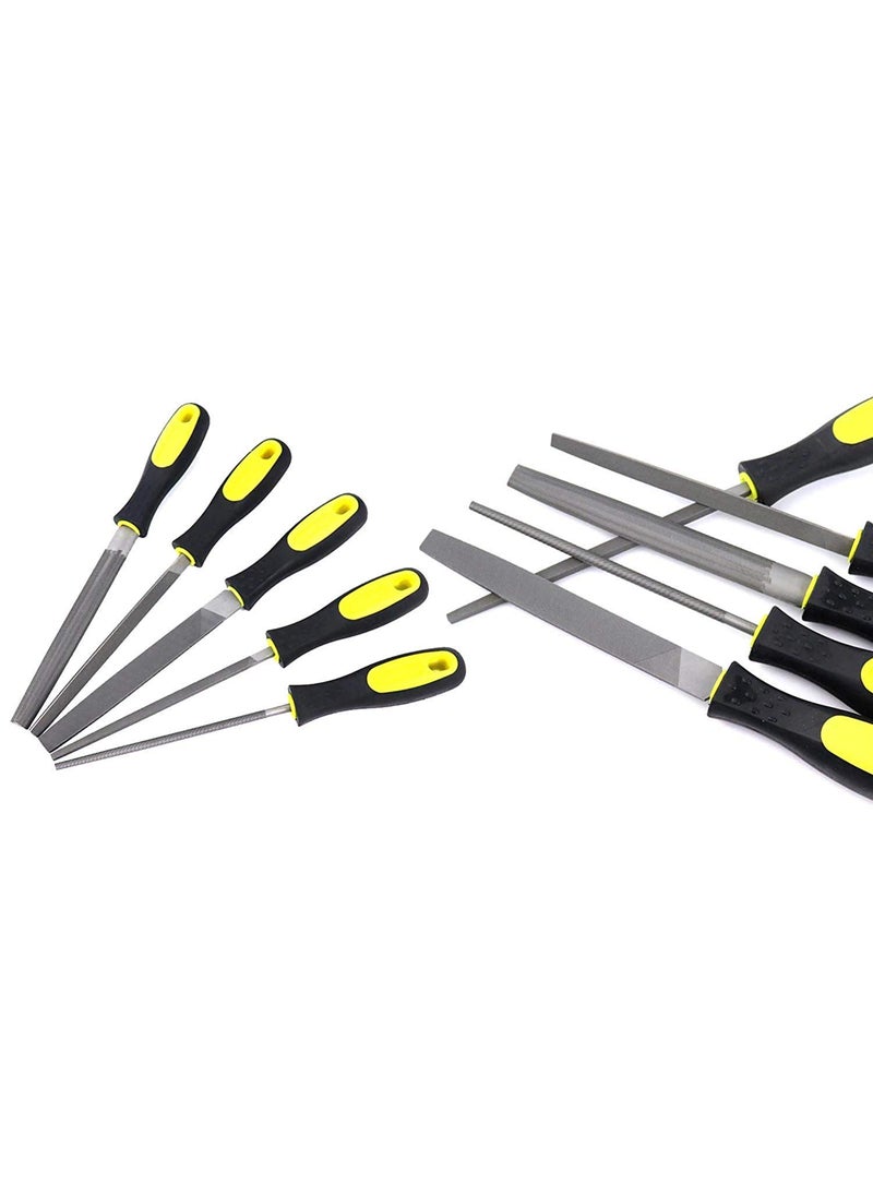 DIY Crafts Diy Crafts India 686 Wood File Steel File Rasp 8 Inch RoundFlatSquareTriangleHalfround Metal Files Multicolor  - Image 4