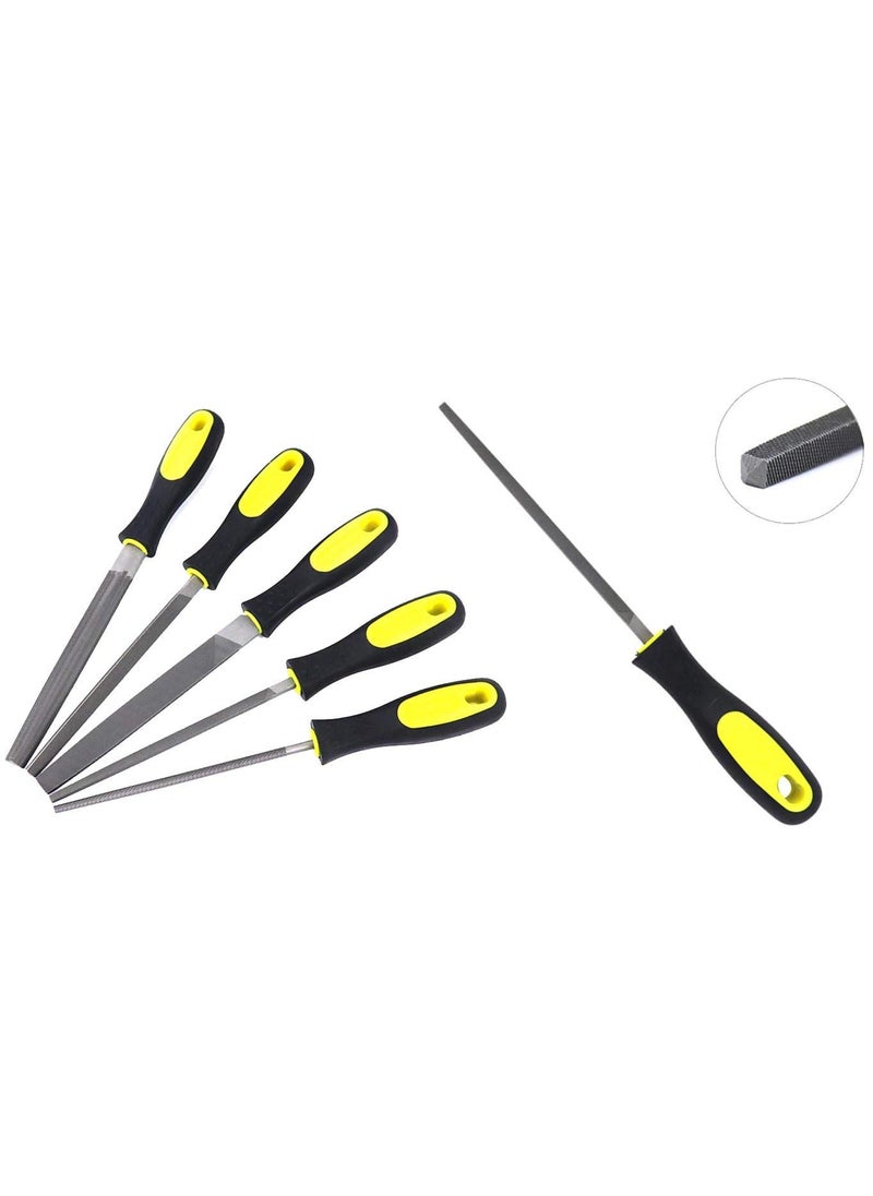 DIY Crafts Diy Crafts India 686 Wood File Steel File Rasp 8 Inch RoundFlatSquareTriangleHalfround Metal Files Multicolor  - Image 5