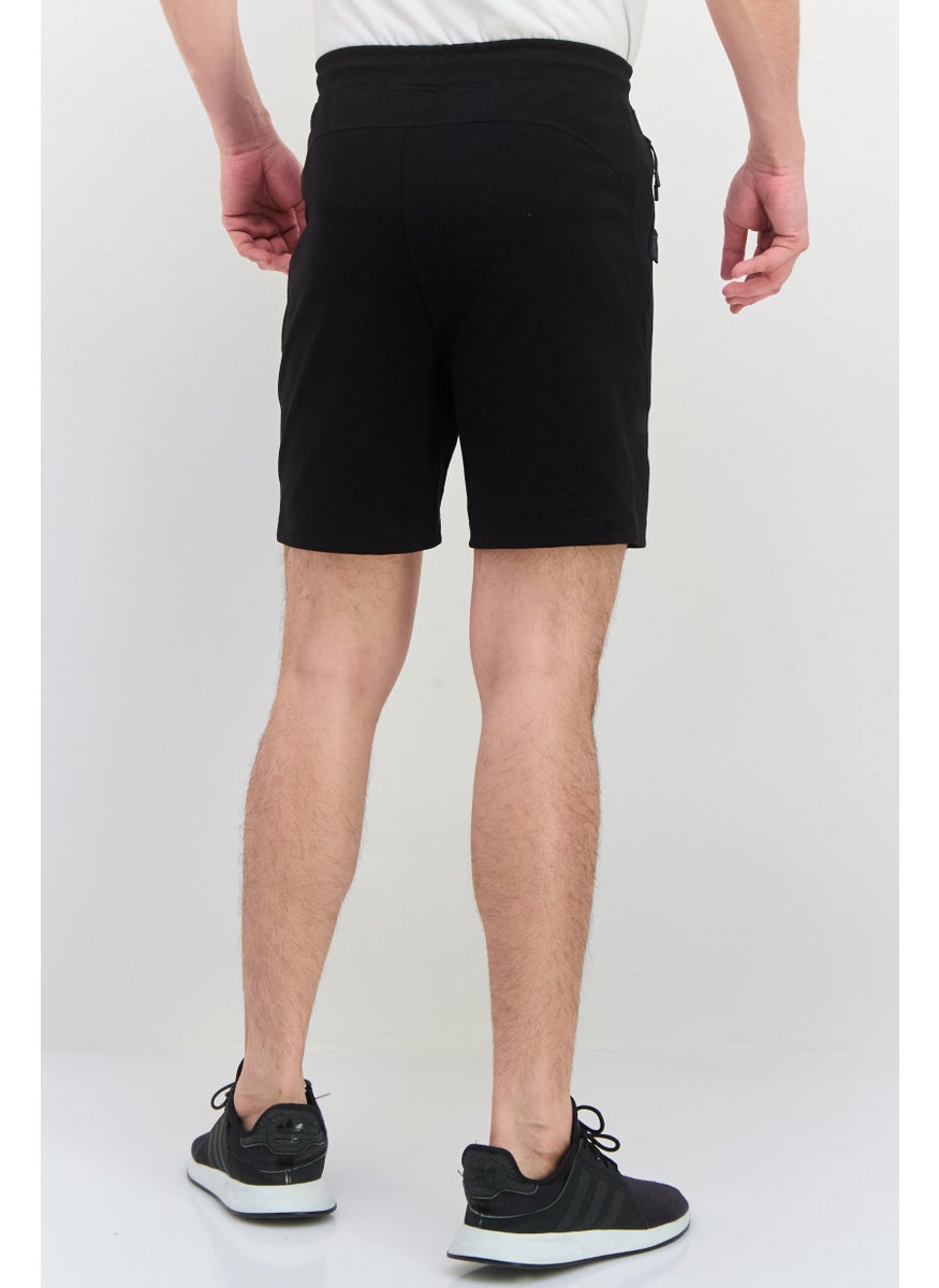 Jack Jones - Men Plain Drawstring Basic Short, Black - Image 1