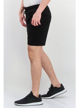 Jack Jones Men Plain Drawstring Basic Short, Black  - Image 2