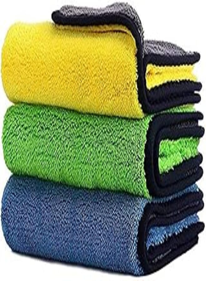 white shop Car Drying Towel,ShowTop Free Microfiber Cleaning Cloth,Premium Professional Soft Microfiber Towel,Super Absorbent Detailing Towel for Car/Windows/Screen/Kitchen,40x30cm 3Pack