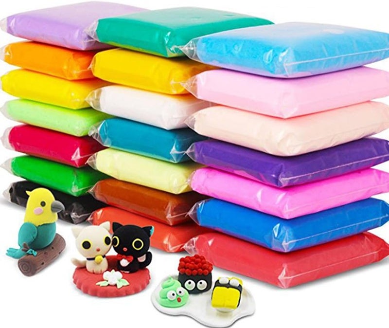 24 Colors Air Dry Clay Super Light DIY for Model Fun Toy, Creative Art Crafts, Gift Kids