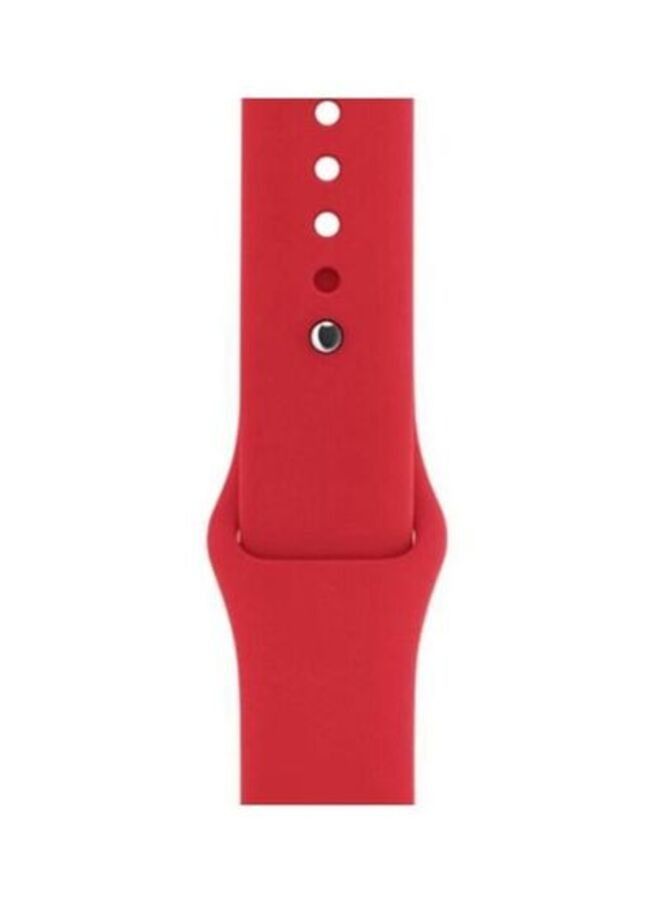ACLIX Replacement Strap Watchband For Apple Watch Series 7 45mm / 6 / SE / 5 / 4 44mm / 3 / 2 / 1 42mm Red - Image 2