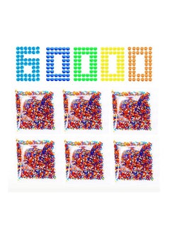Gel Ball Blaster Refill Ammo Water Bullets Beads 6 Pack–60,000 Rounds Per Pack – Compatible with Gel Blasters Ammo Splatter Ball Gun