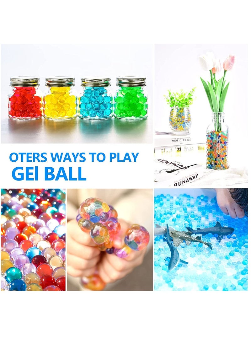 DUSALA - Gel Ball Blaster Refill Ammo Water Bullets Beads 6 Pack–60,000 Rounds Per Pack – Compatible with Gel Blasters Ammo Splatter Ball Gun - Image 1