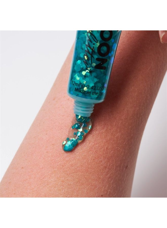 Moon Glitter Iridescent Chunky Face & Body Glitter Gel by Moon Glitter - 0.40fl oz - Glitter Face Paint - Set of 8 colours - Image 3