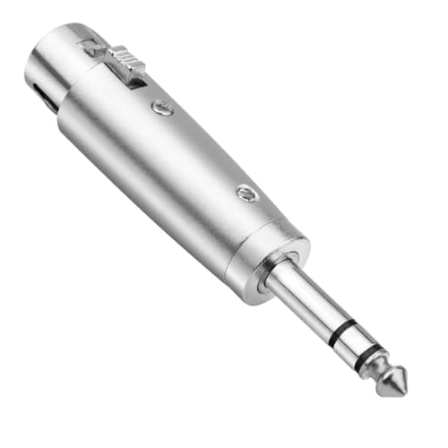 KEBILSHOP XLR Female to 1/4 Inch 6.35mm TRS Adapter (1 pcs) - Female XRL to 1/4 Inch Stereo Male Balanced Audio Connector - Image 2