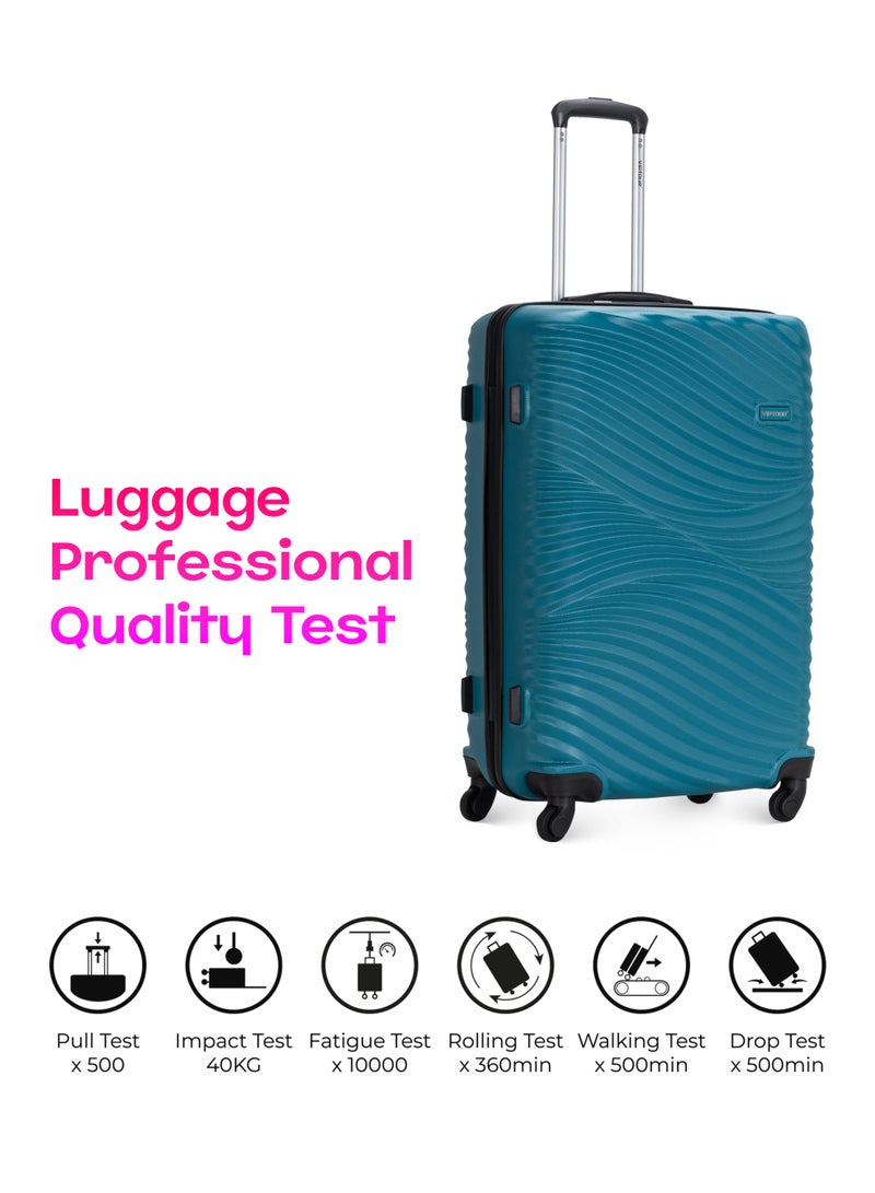 فيبتور 4 قطع هارد سايد سبينر مع مجموعة عربة أمتعة بقفل رقمي - Image 4